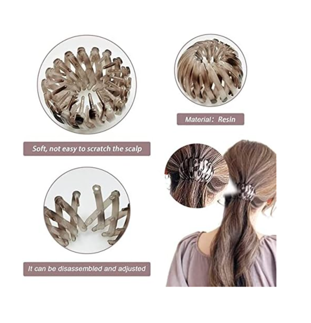 Rose® HairBun: Vrouwen Luie Haar Bun Houder