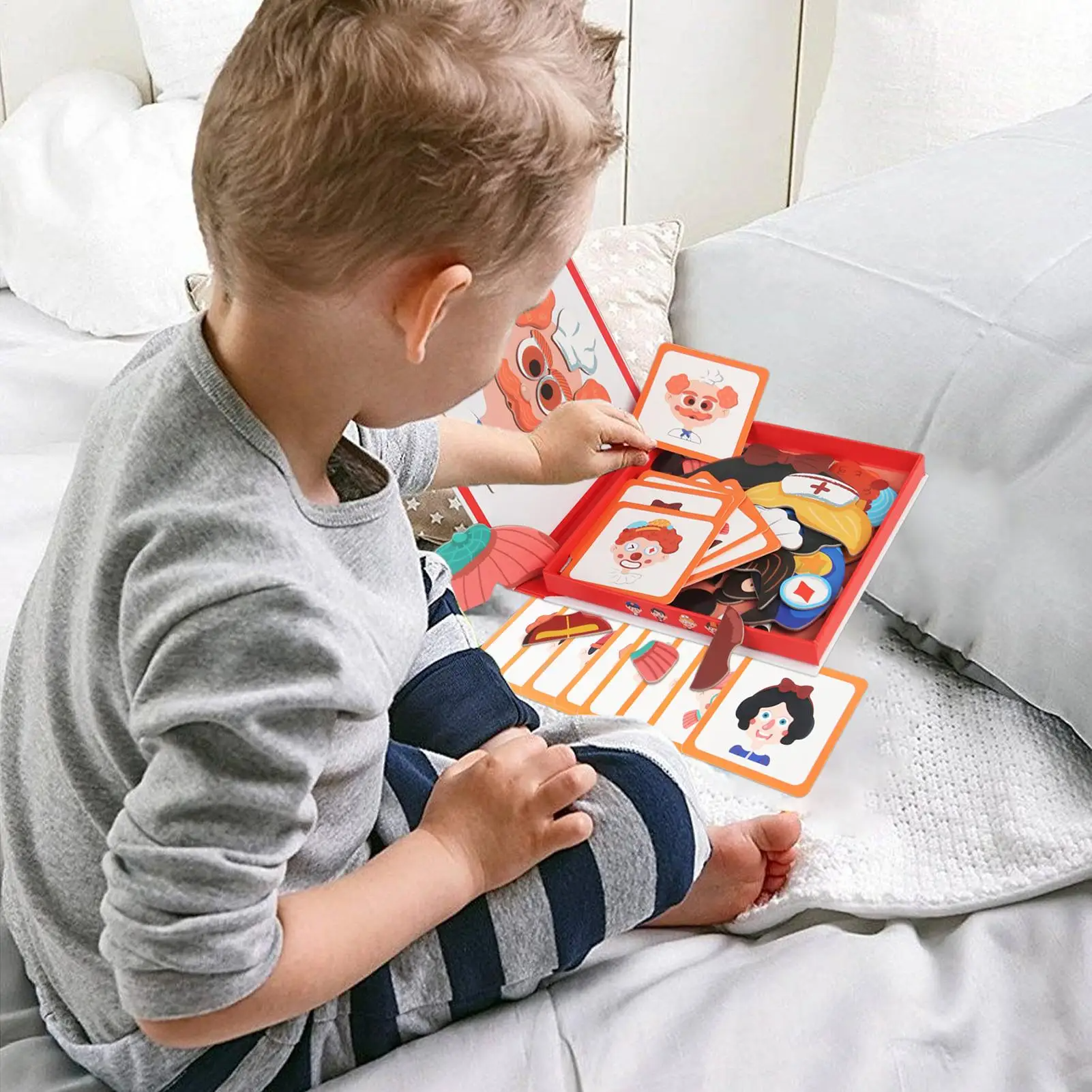 Kletshuts™ CharacterPuzzle: Interactief Verandering Karakter Puzzel Spel Set Speelgoed