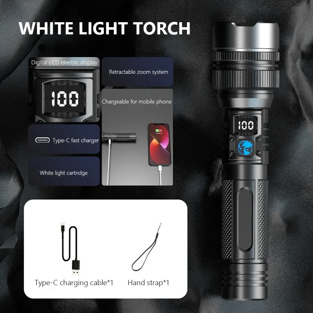 Ledsen™ AdjustableFlashlight: Ultraheldere Oplaadbare Zaklamp Met Verstelbare Bundel