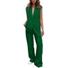 Icone™ BlazerSet: Dames Chique Mouwloze Blazer En Broek Set
