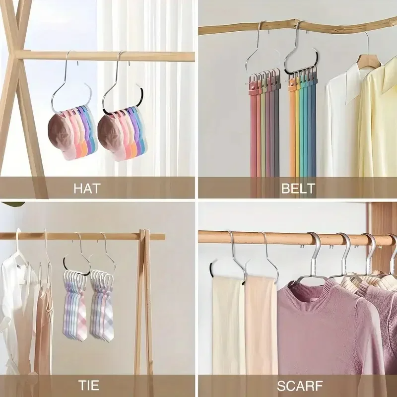 GlideHold® ClosetRing 10+10 GRATIS: Open Ring Ruimtebespaarder Kast Hanger