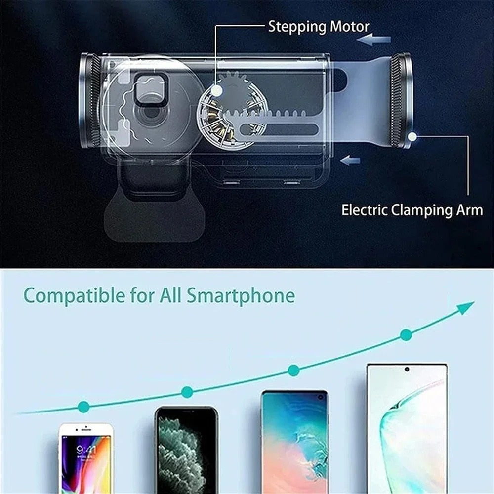 Holder360° PhoneClamp: Automatische Klem Dashboard En Ventilatierooster Telefoonhouder