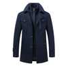 Icone™ WinterCoat: Luxe Dubbele Kraag Stijlvol Winter Trenchcoat