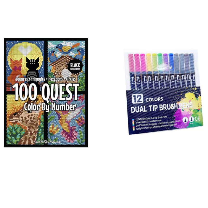 Kletshuts™ ColorQuest: 100 Quest Kleur Door Getallen Kleuren Boek