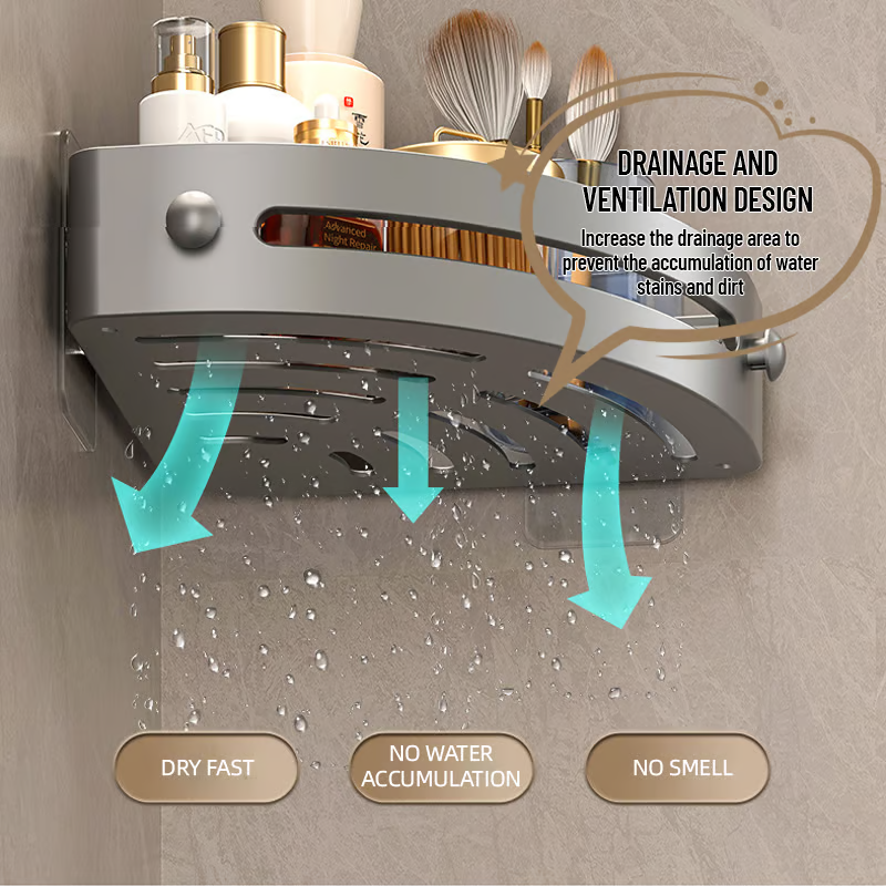 GlideHold® TriangleShelf: Punch Vrij Hoek Driehoek Plank