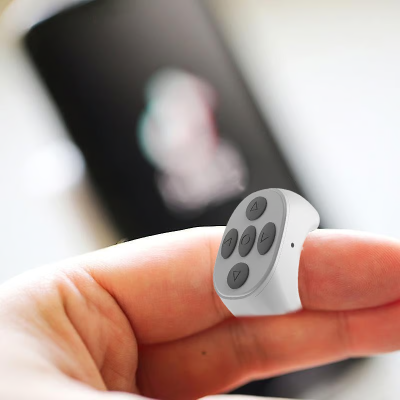 FingerRemote: Draadloze Bluetooth-Vinger-Gedragen Afstandsbedienin Bediening