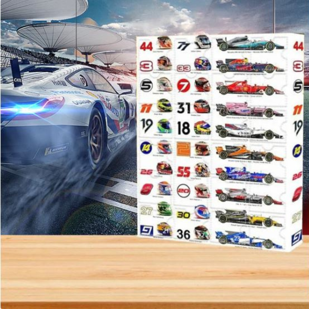 RacingCalendar - Formule 1 Racing Wagens Advent Kalender