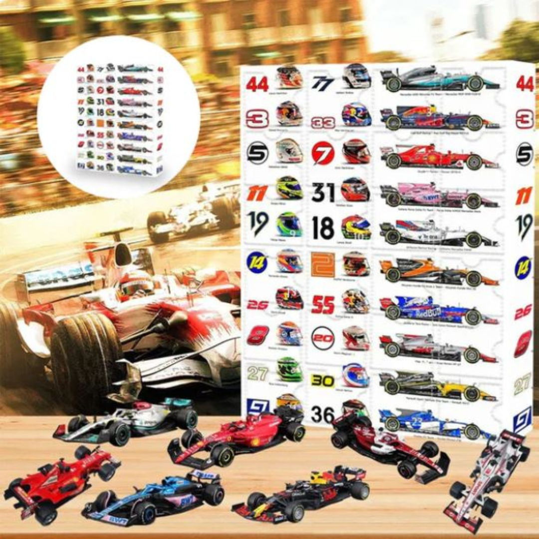 RacingCalendar - Formule 1 Racing Wagens Advent Kalender