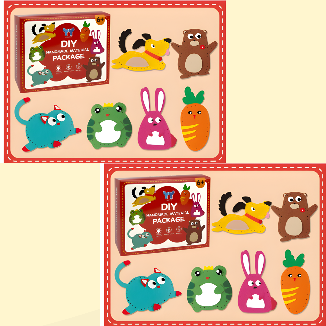 Kletshuts™ SewingCraft 1+1 GRATIS: DIY Dier Naaiset Kit Kinderen Creatief Knutselen Set