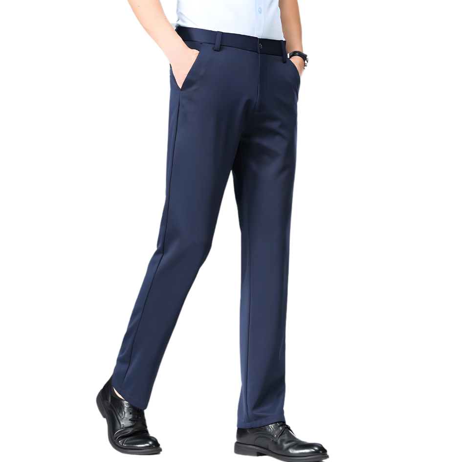 Icone™ ElasticPants: Heren Klassiek Comfortabel Elastisch Broek