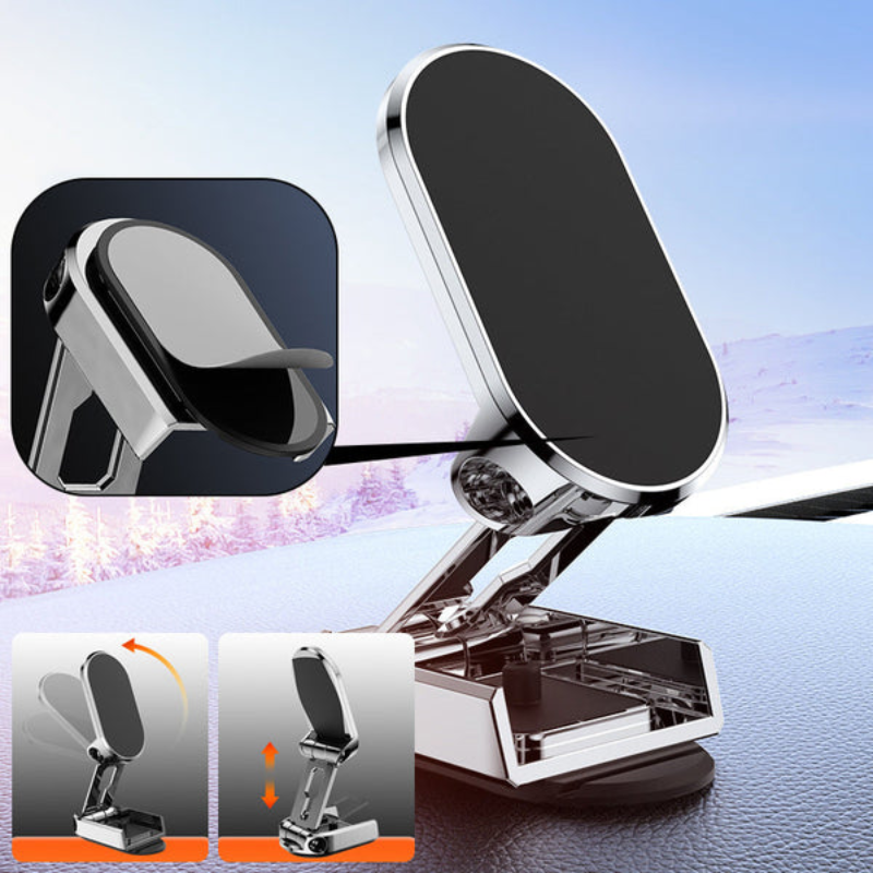 Holder360° FoldableHolder - Opvouwbaar Metaal Magnetisch Auto Telefoon Houder