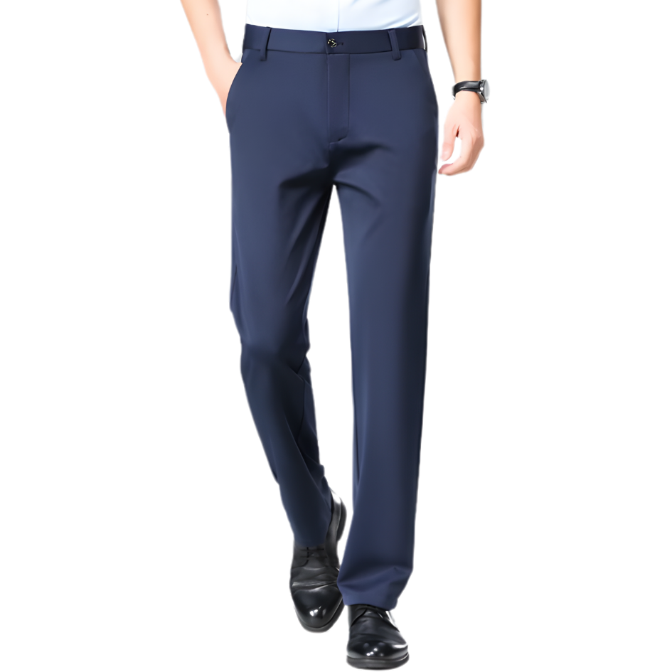 Icone™ ElasticPants: Heren Klassiek Comfortabel Elastisch Broek