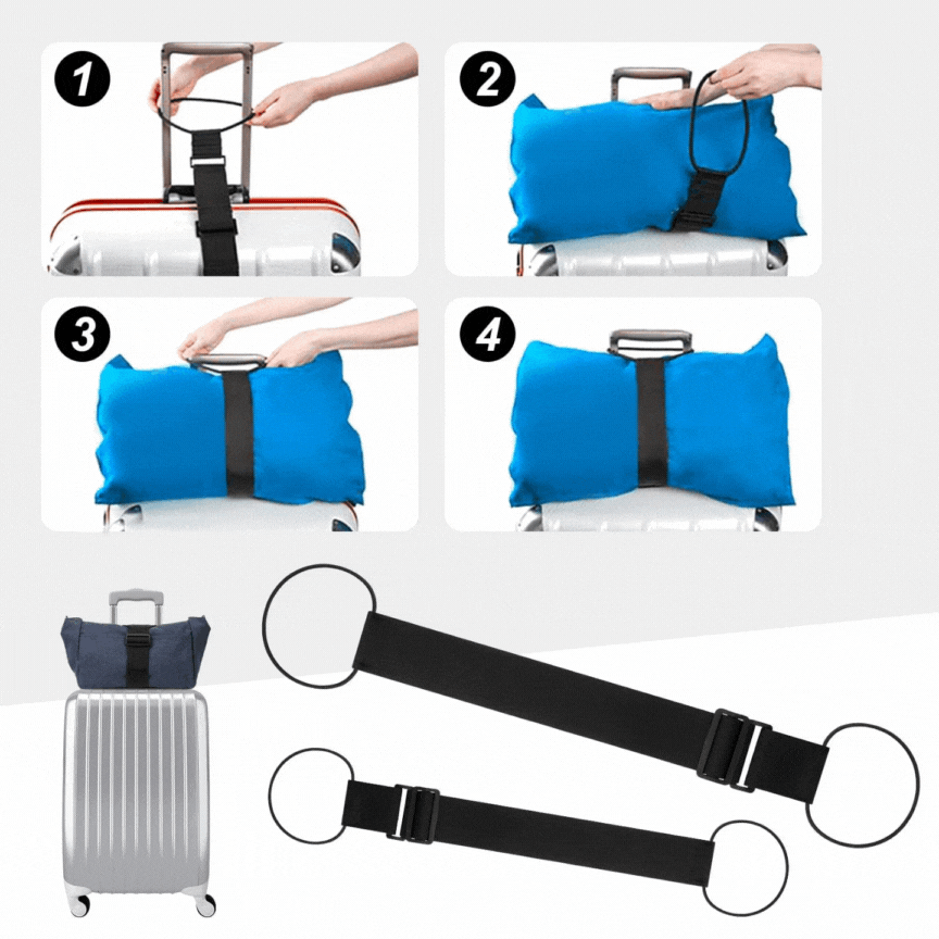 Icone™ LuggageBelt: Elastische Bevestigingsriem voor Bagage