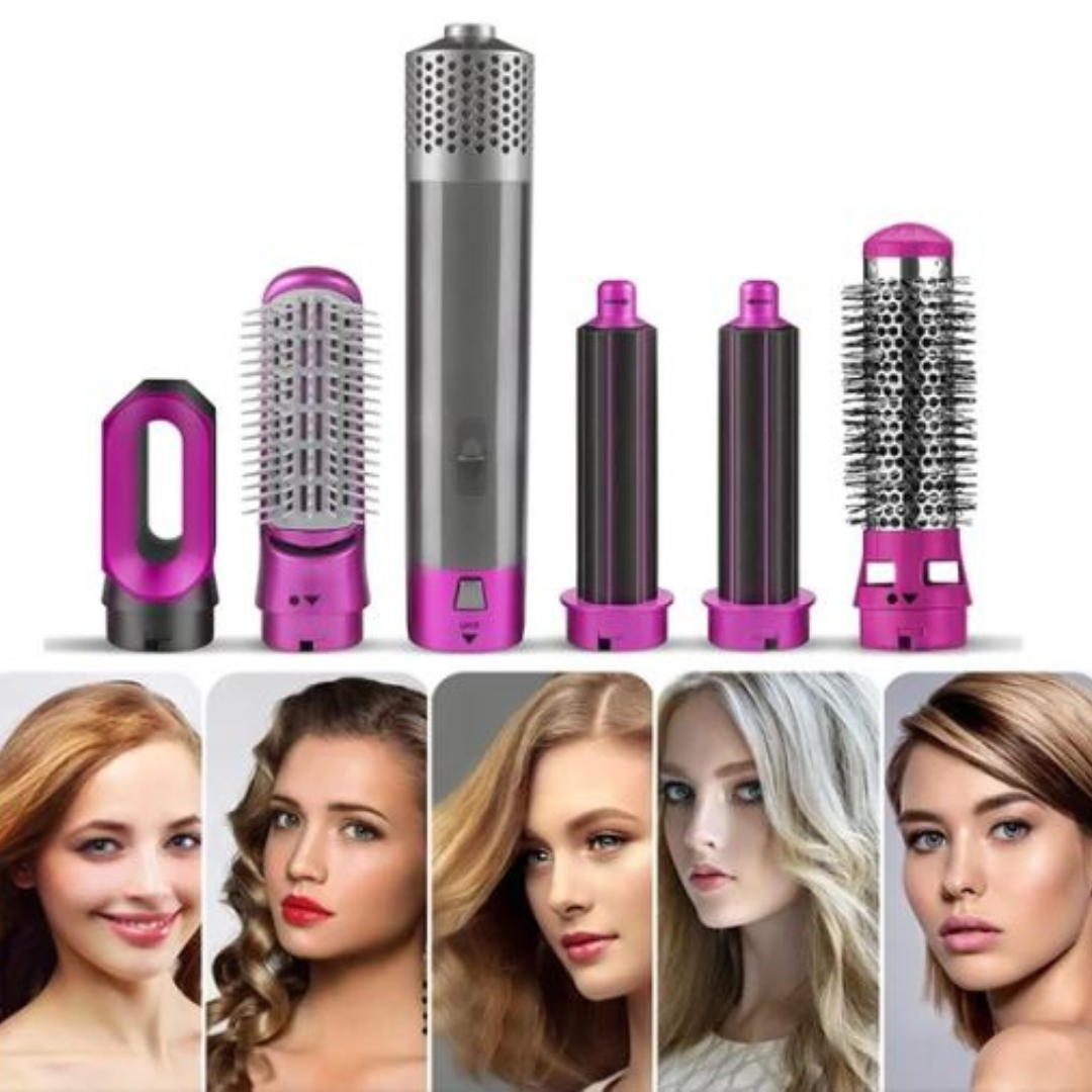 Rose® HairStyler -5 in 1 Professionele Haarstyler Borstelset