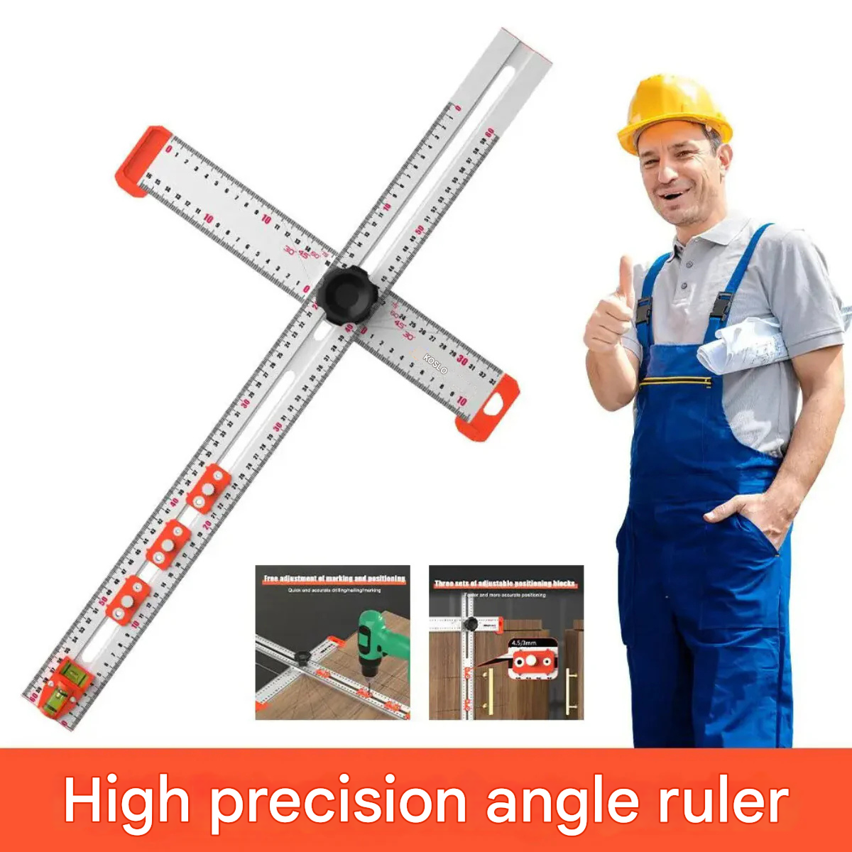 DrillRuler - 2 in 1 Boor Positionering Liniaal