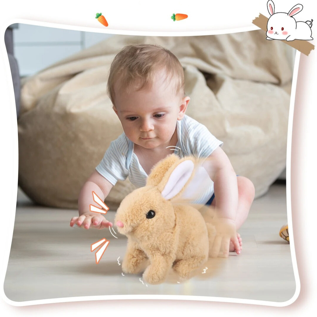 Kletshuts™ InteractiveBunny: Interactieve Pluche Opgevuld Konijntje Speelgoed