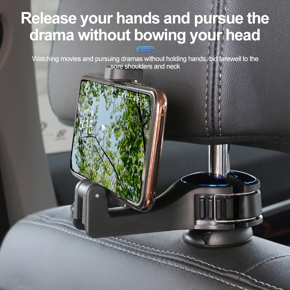 Holder360° HeadrestHook 1+1 GRATIS: Auto Hoofdsteun Haak Voor Tassen En Mobiele Telefoons