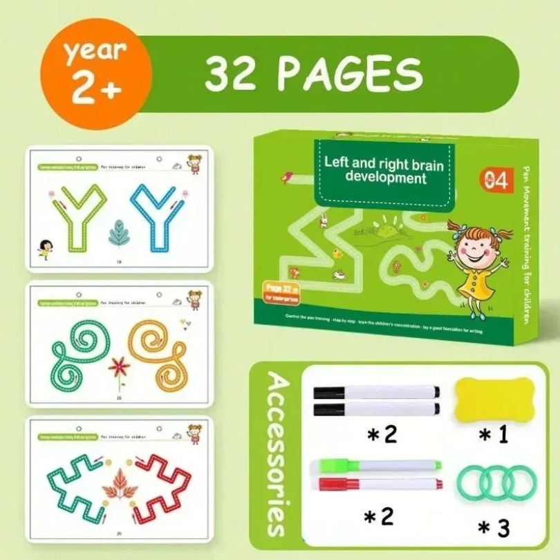 Kletshuts™ ActivityBook: Overtrekken En Tekenen Educatief Herbruikbaar Werkboek