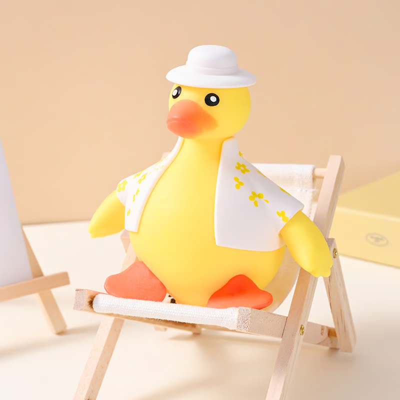 Kletshuts™ SqueezeDuck: Squishy Eend Stress Verlicht Speelgoed