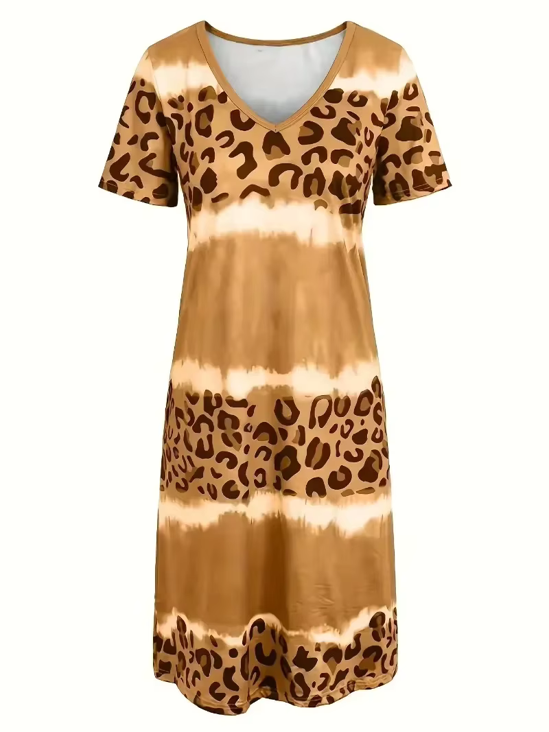 Icone™ LeopardDress: Dames Luipaard Print Jurk