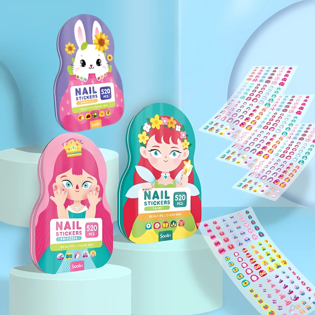 Kletshuts™ NailStickers: Kinderen Nagel Kunst Stickers Decoratie Kit