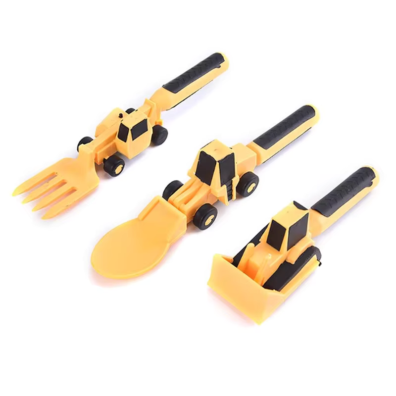 Kletshuts™ CarCutlery: Kinderen Bouw Bestek Set