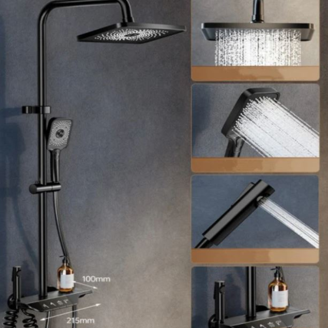 Borhe® ShowerSet: Wand Gemonteerd Hoge Druk Douche Set