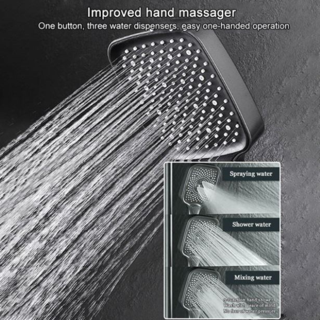 Borhe® ShowerSet: Wand Gemonteerd Hoge Druk Douche Set