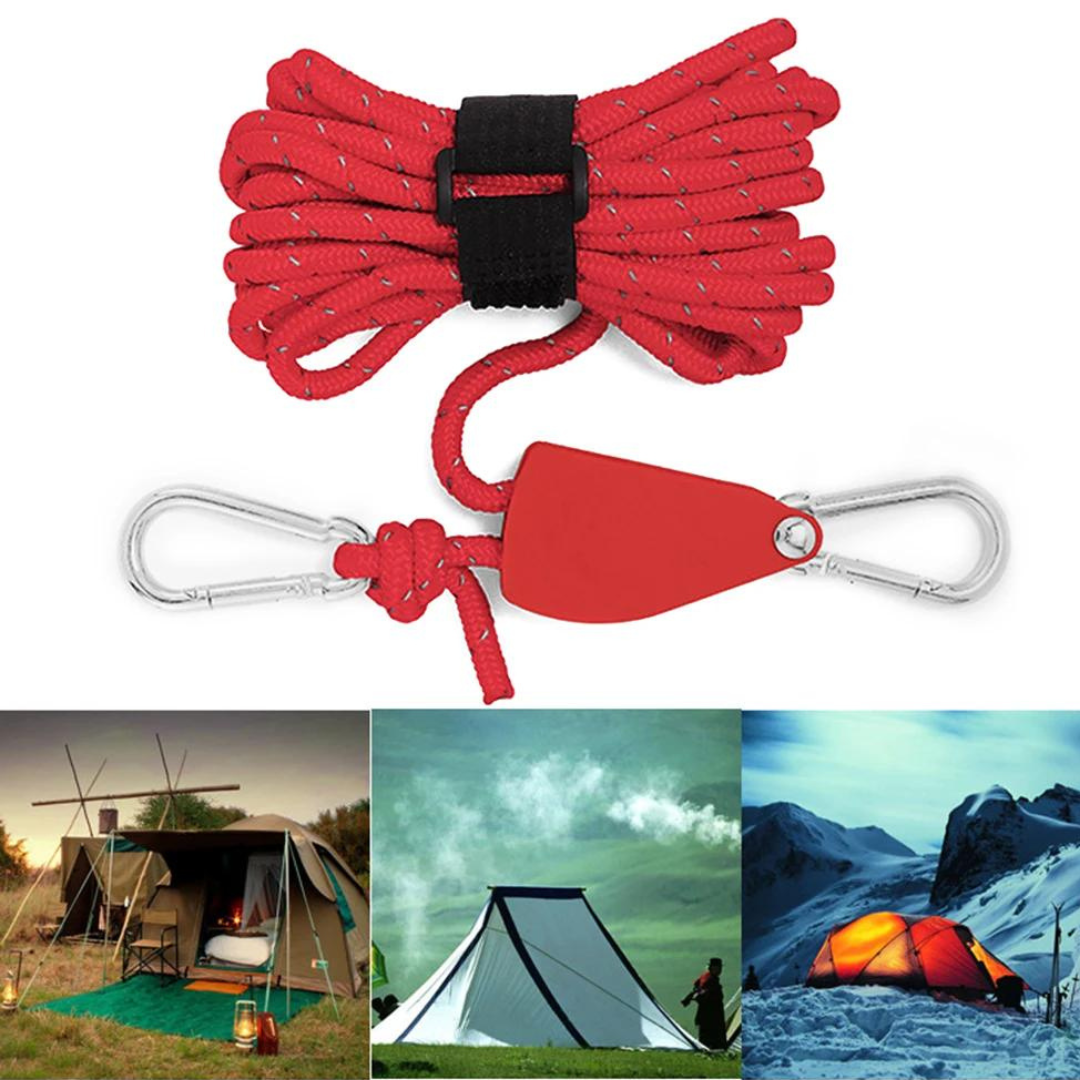 CampingRope - Verstelbaar Katrol Camping Touw