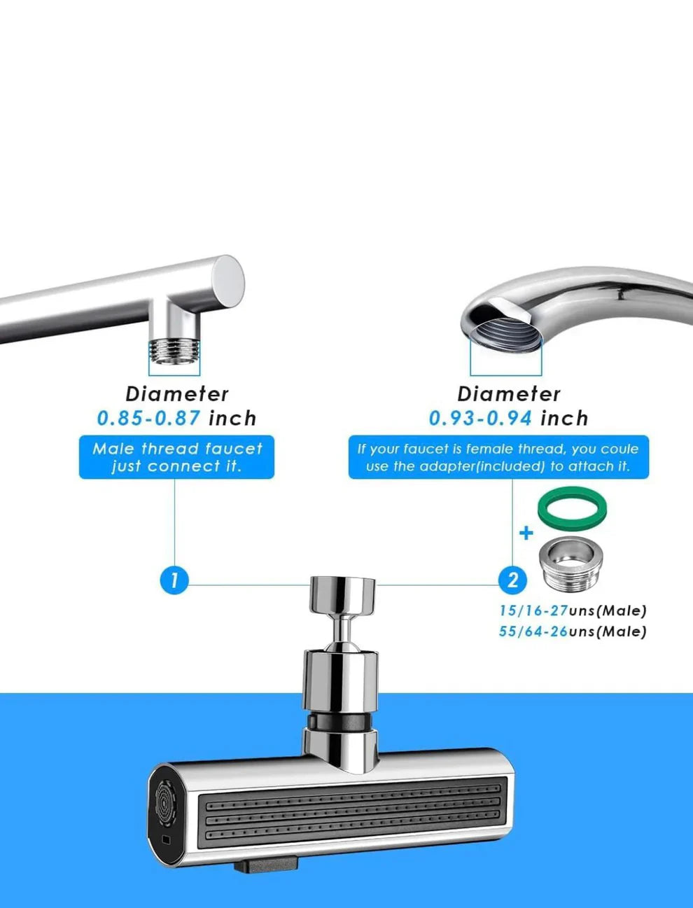 Globetrek° WaterfallFaucet: Strakke Keuken Waterval Kraan