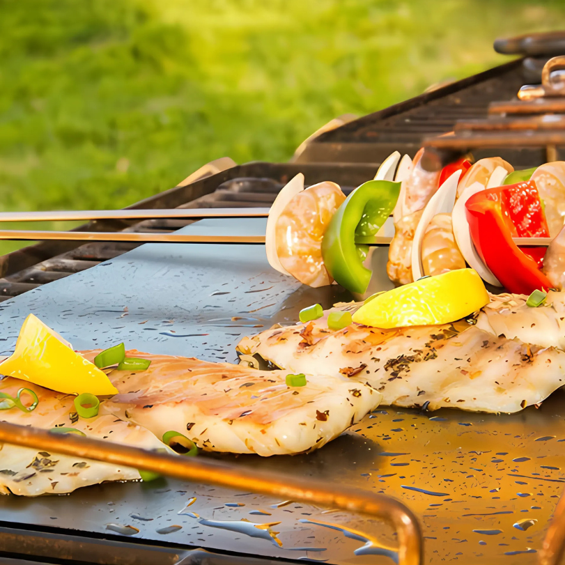 Globetrek° GrillMat – Anti-Aanbak BBQ Grillmatten Met Gemakkelijk Snijden Doos