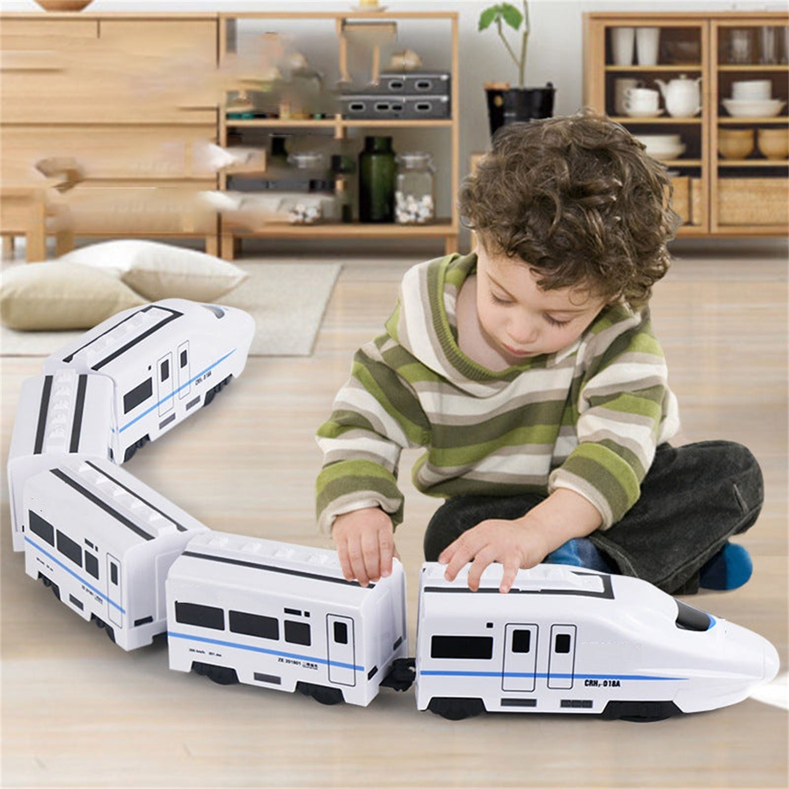 Kletshuts™ TrainToy: Interactief Kinderen Slim Ketting Trein Speelgoed Set