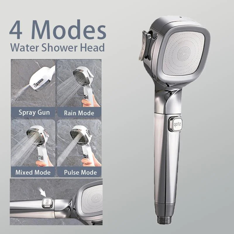 Borhe® HandyShower: 4 Modi Pauzeerbaar Douche Hoofd