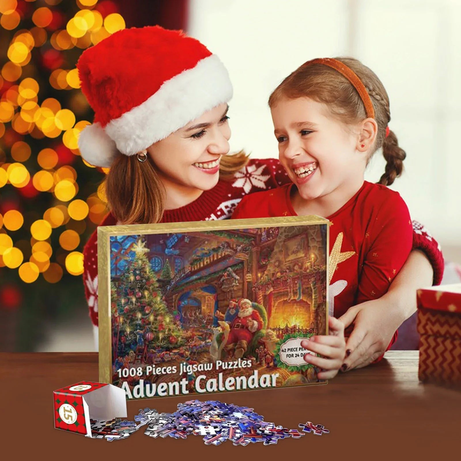 PuzzleAdvent - 24 Jigsaw Puzzel Advent Kalender (Willekeurig Ontwerp)