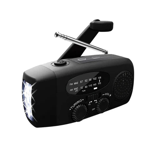 MultiRadio - Multifunctionele Zonne-Energie Draagbare Noodgevallen Radio