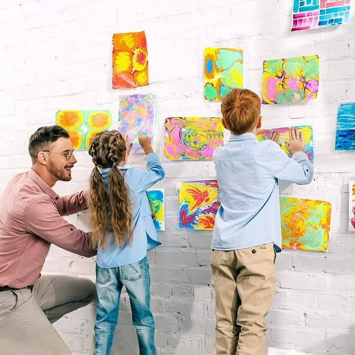 Kletshuts™ KidArt: Waterverf Marmer Kind Kunst Creatief Spelen Set
