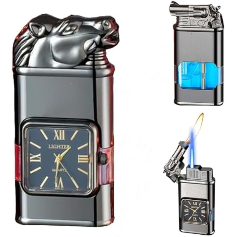 WatchLighter: Vintage Geïnspireerd Multifunctioneel Dubbel Vlam Horloge Aansteker