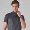 Icone™ FitShirt 1+1 GRATIS: Heren Slanke Pasvorm Hoge Nek Ongedwongen Overhemd