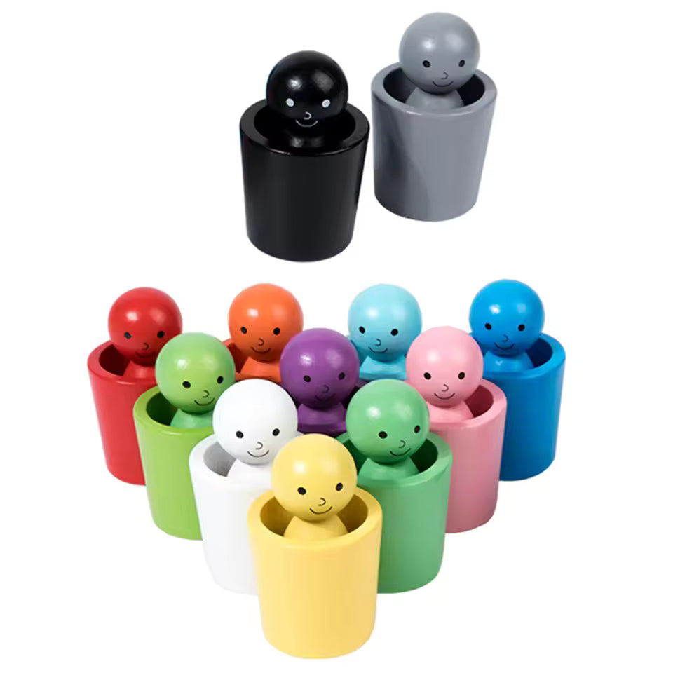 Kletshuts™ SortingCups: Educatief Kinderen Kleur Sorteren Bekers En Figuur Spel