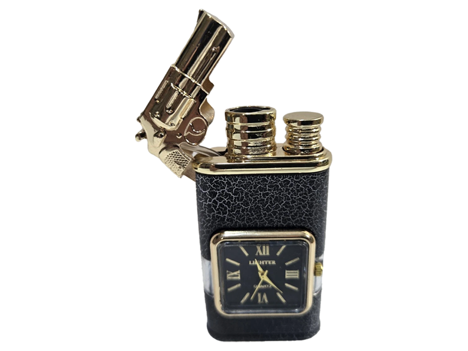 WatchLighter: Vintage Geïnspireerd Multifunctioneel Dubbel Vlam Horloge Aansteker