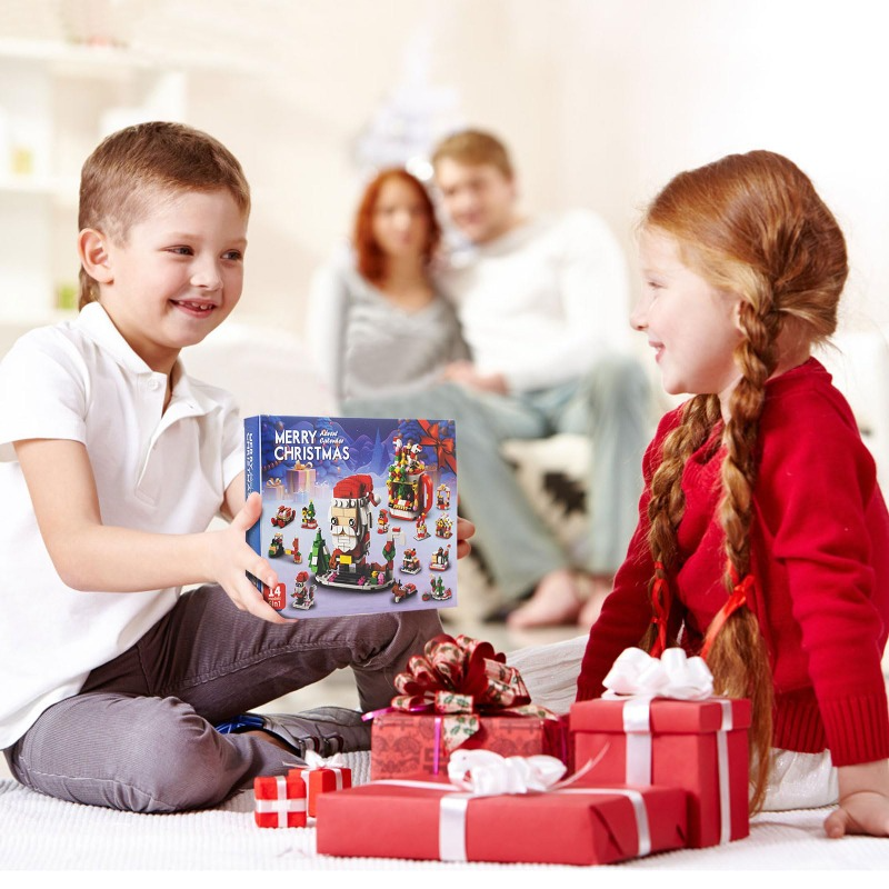 ChristmasBlocks: Kerstmis Advent Kalender Bouwen Blokken Set