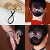 Rose® HairTie 1+1 GRATIS: Stijlvolle Haartie Elegante Vintage Kristallen Paardenstaart Draai-Houder