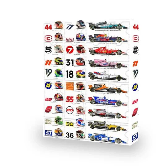 RacingCalendar - Formule 1 Racing Wagens Advent Kalender