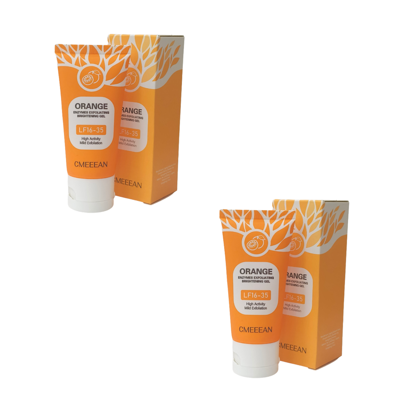 ExfoliatingGel 1+1 GRATIS: Oranje Exfoliërende Gel Zacht Dode Huid Verwijderaar