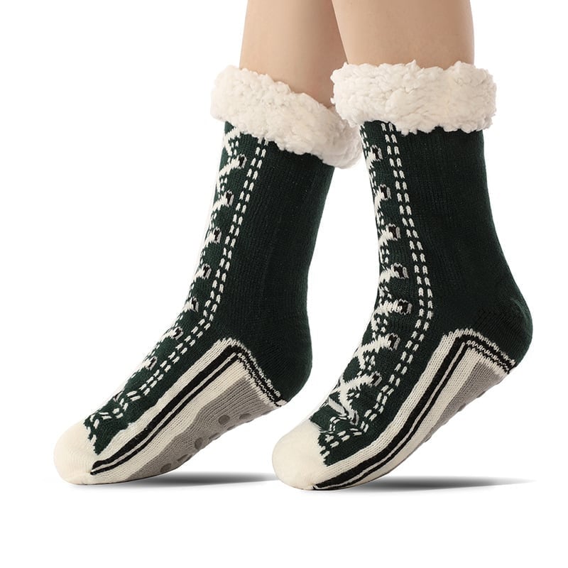 Happy™ HomeSocks: Pluizig Dik Winter Home Sokken