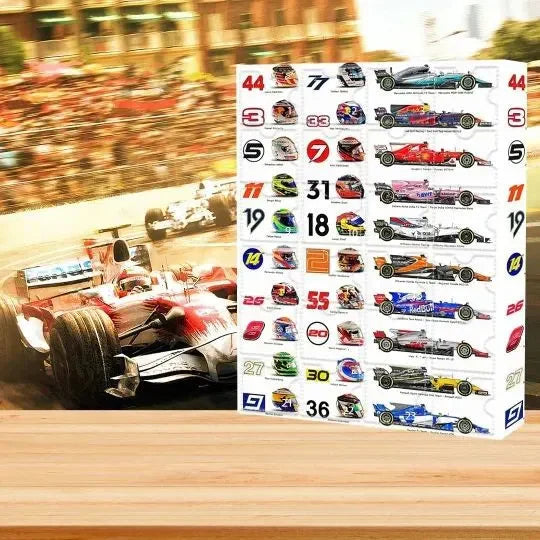 RacingCalendar - Formule 1 Racing Wagens Advent Kalender