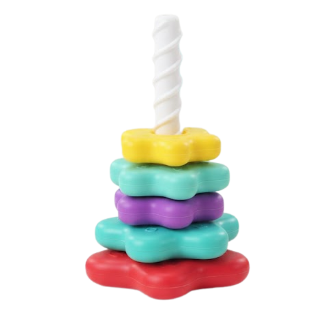 Kletshuts™ StackingToy: Regenboog Toren Wiel Stapelen Speelgoed Zintuiglijk Leren