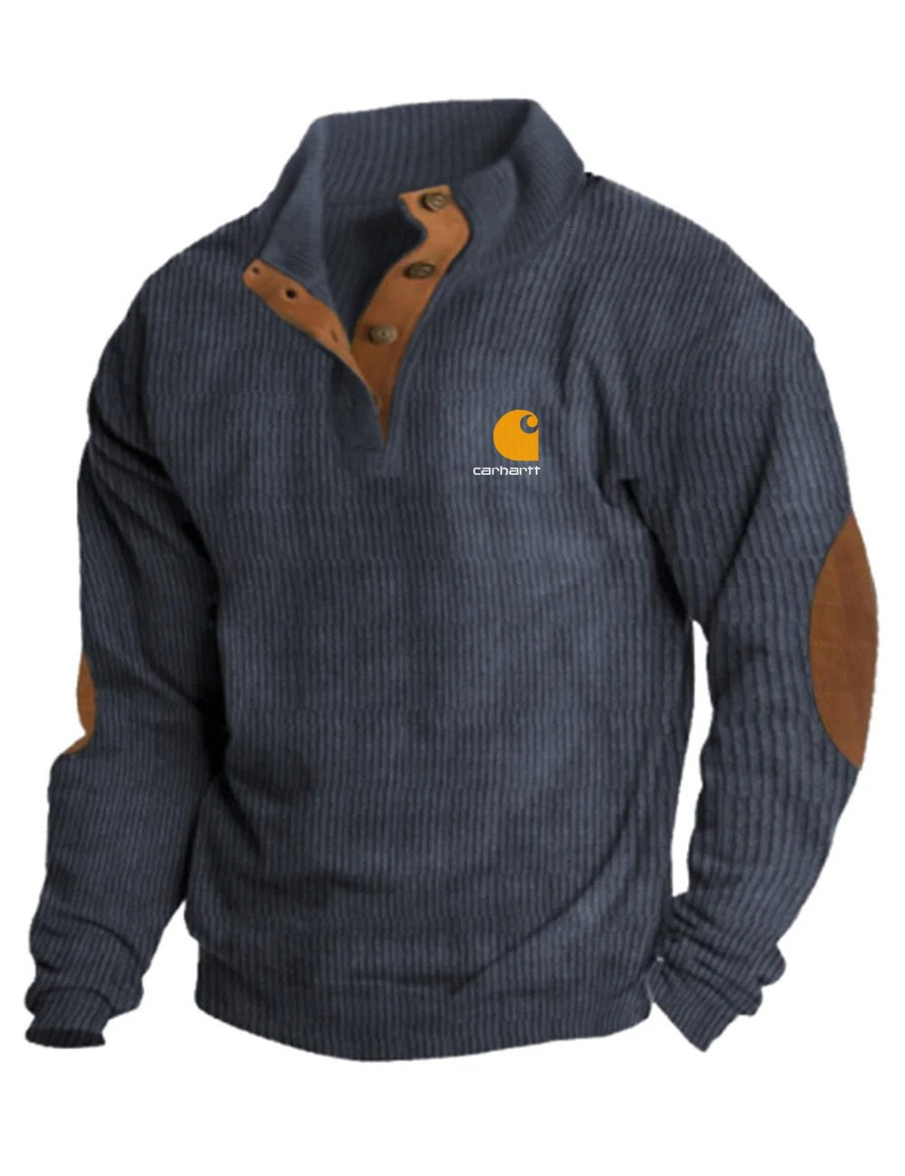 Icone™ CorduroySweatshirt: Ongedwongen Lange Mouwen Corduroy Sweatshirt