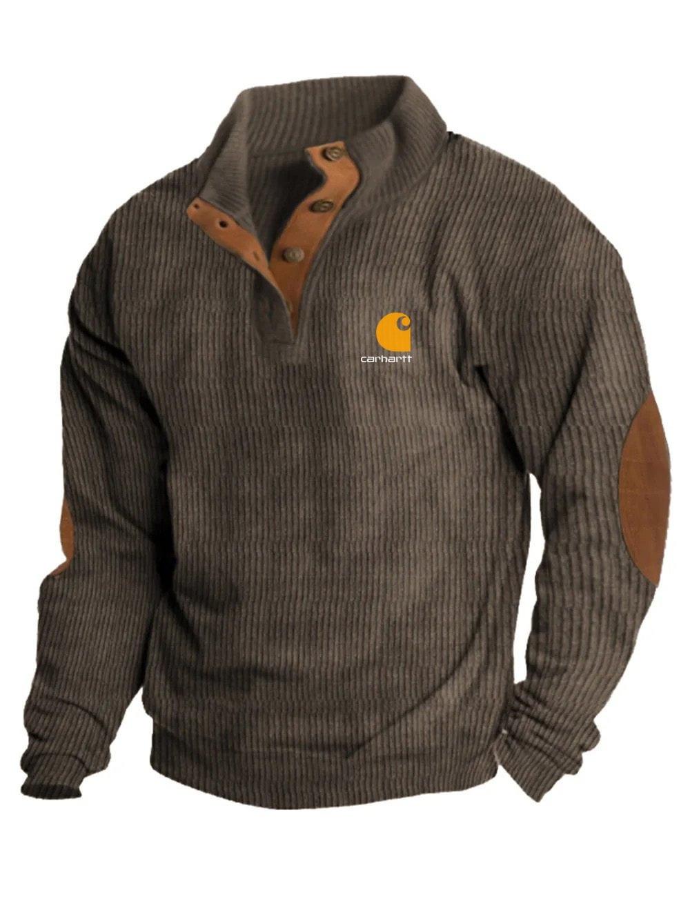 Icone™ CorduroySweatshirt: Ongedwongen Lange Mouwen Corduroy Sweatshirt