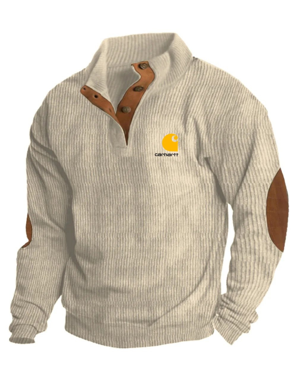 Icone™ CorduroySweatshirt: Ongedwongen Lange Mouwen Corduroy Sweatshirt